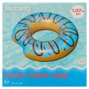 BESTWAY 36118 Kółko koło do pływania dmuchane donut niebieskie 107cm 100kg