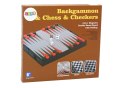 Zestaw Gier 3w1 Plansza Magnetyczna Szachy Warcaby Backgammon