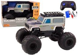 Duże Auto Terenowe Zdalnie Sterowane Suv 2.4G RC 1:6 Siwy