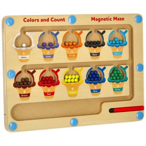 Tablica magnetyczna edukacyjna montessori sortowanie kolorowe kulki lody 30 cm x 22 cm Tablica magnetyczna edukacyjna montessori sortowanie kolorowe kulki lody 30 cm x 22 cm