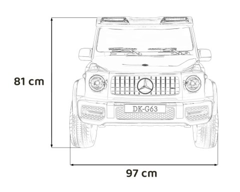 Pojazd Mercedes Benz G63 AMG XXL Czarny Pojazd Mercedes Benz G63 AMG XXL Czarny
