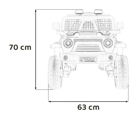Pojazd OFF ROAD 4x4 SPORT Czerwony Pojazd OFF ROAD 4x4 SPORT Czerwony