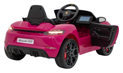 Pojazd Porsche Spyder RS 718 Różowy MP4 Pojazd Porsche Spyder RS 718 Różowy MP4