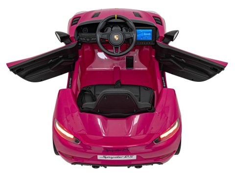 Pojazd Porsche Spyder RS 718 Różowy MP4 Pojazd Porsche Spyder RS 718 Różowy MP4