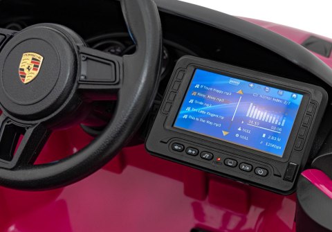 Pojazd Porsche Spyder RS 718 Różowy MP4 Pojazd Porsche Spyder RS 718 Różowy MP4