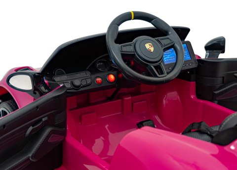 Pojazd Porsche Spyder RS 718 Różowy MP4 Pojazd Porsche Spyder RS 718 Różowy MP4