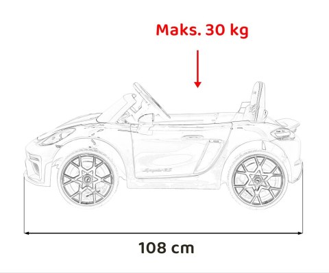 Pojazd Porsche Spyder RS 718 Różowy MP4 Pojazd Porsche Spyder RS 718 Różowy MP4