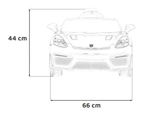 Pojazd Porsche Spyder RS 718 Różowy MP4 Pojazd Porsche Spyder RS 718 Różowy MP4