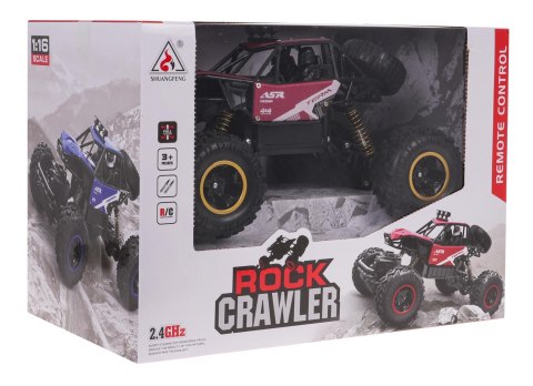 Crawler MONSTER ROCK R/C 1:16 Czerwony Crawler MONSTER ROCK R/C 1:16 Czerwony