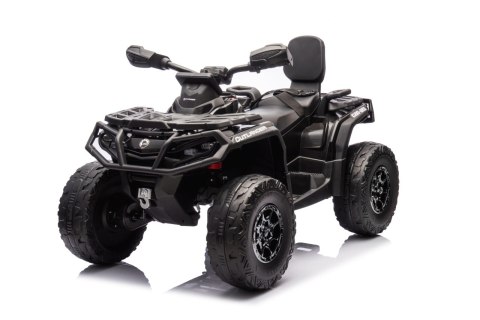 Quad Can Am Outlander ATV z Pilotem Czarny Quad Can Am Outlander ATV z Pilotem Czarny
