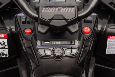 Quad Can Am Outlander ATV z Pilotem Czarny Quad Can Am Outlander ATV z Pilotem Czarny