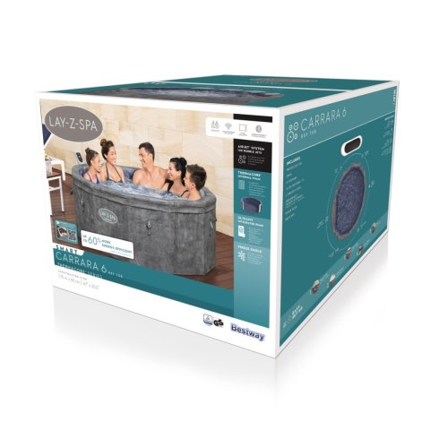 Lay-Z-Spa Carrara SMART Air Jet Jacuzzi BESTWAY Lay-Z-Spa Carrara SMART Air Jet Jacuzzi BESTWAY