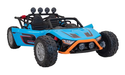 Auto Buggy Racing 5 na akumulator dla dzieci Niebieski + Silniki 2x200W + Pilot + Audio LED + Wolny Start Auto Buggy Racing 5 na akumulator dla dzieci Niebieski + Silniki 2x200W + Pilot + Audio LED + Wolny Start
