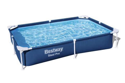 Basen Stelażowy SplashJr Steel Pro 221x150x43 BESTWAY + Zestaw naprawczy Basen Stelażowy SplashJr Steel Pro 221x150x43 BESTWAY + Zestaw naprawczy