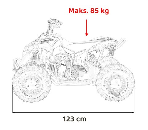 Pojazd Quad Spalinowy RENEGADE HIPERFECT 110CC Niebieski Pojazd Quad Spalinowy RENEGADE HIPERFECT 110CC Niebieski