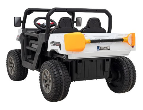 Auto Pick-Up Speed 900 dla dzieci Biały + Napęd 4x4 + Ruchomy kiper + Bagażnik + Pilot + Łopatka + Audio LED Auto Pick-Up Speed 900 dla dzieci Biały + Napęd 4x4 + Ruchomy kiper + Bagażnik + Pilot + Łopatka + Audio LED
