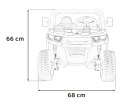 Auto Pick-Up Speed 900 dla dzieci Biały + Napęd 4x4 + Ruchomy kiper + Bagażnik + Pilot + Łopatka + Audio LED
