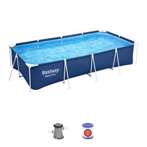 Basen Stelażowy Family Steel Pro 400x211x81 BESTWAY 3w1 + Pompa + Filtr Basen Stelażowy Family Steel Pro 400x211x81 BESTWAY 3w1 + Pompa + Filtr