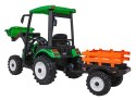 Pojazd MEGA Traktor D68 Z Przyczepką Zielony