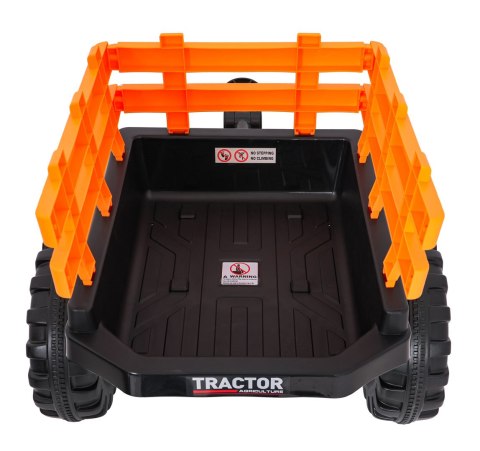 Pojazd MEGA Traktor D68 Z Przyczepką Żółty Pojazd MEGA Traktor D68 Z Przyczepką Żółty