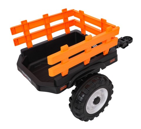Pojazd MEGA Traktor D68 Z Przyczepką Żółty Pojazd MEGA Traktor D68 Z Przyczepką Żółty