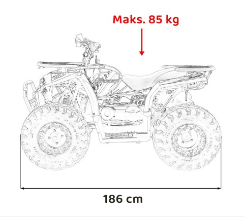 Pojazd Quad Spalinowy 200CC PRO RIDER Pomarańczowy Pojazd Quad Spalinowy 200CC PRO RIDER Pomarańczowy