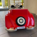 Pojazd Mercedes Benz Retro Typ 540A 4x4 do 100 kg Czerwony Z FUNKCJA JAZDY Z RODZICEM
