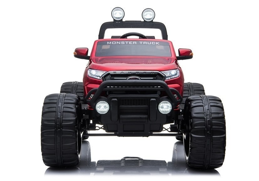Pojazd na Akumulator Ford Ranger Monster Czerwony Lakierowany LCD Pojazd na Akumulator Ford Ranger Monster Czerwony Lakierowany LCD