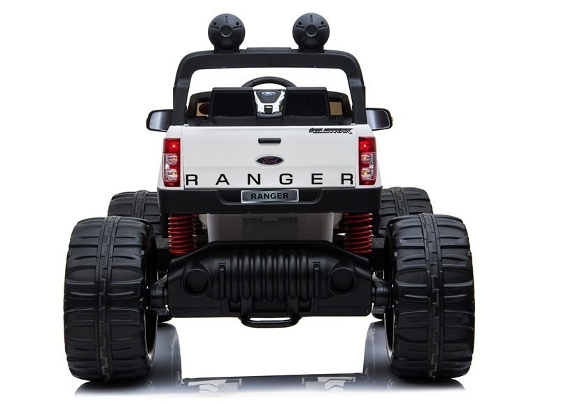 Pojazd na Akumulator Ford Ranger Monster LCD Biały