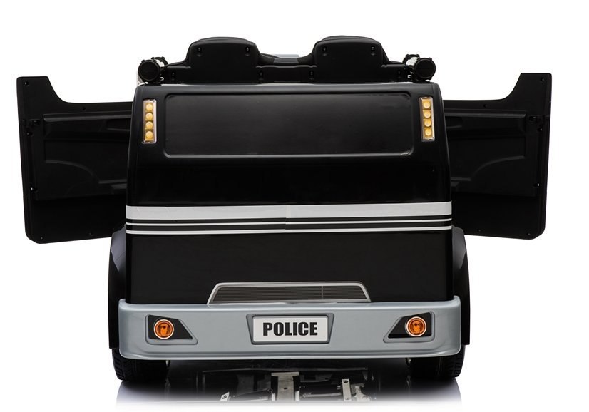 Samochód Policyjny Na Akumulator Czarny Radiowóz LL911 Samochód Policyjny Na Akumulator Czarny Radiowóz LL911