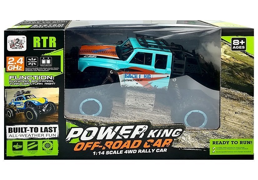 Zdalnie sterowane auto Offroad R/C 1:14 Niebieski Zdalnie sterowane auto Offroad R/C 1:14 Niebieski