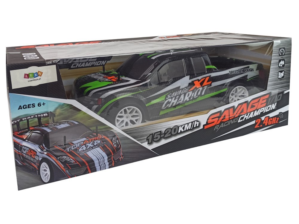 Auto Zdalnie Sterowane R/C Pick Up 15-20 km/h Zielone Auto Zdalnie Sterowane R/C Pick Up 15-20 km/h Zielone