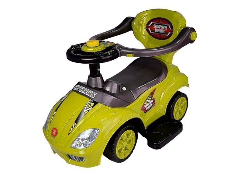 Jeździk z Pchaczem Mega Car 3w1 Żółty