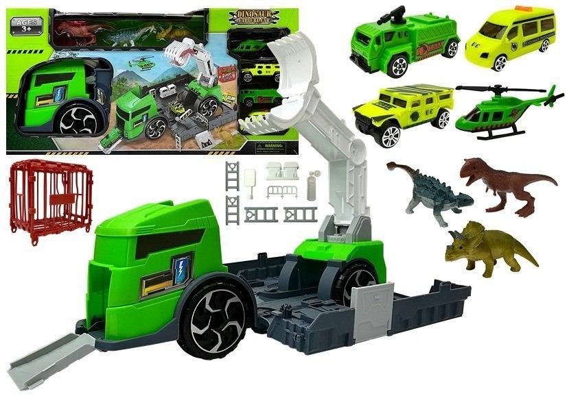 Zestaw Ciężarówka z Dinozaurami Transporter
