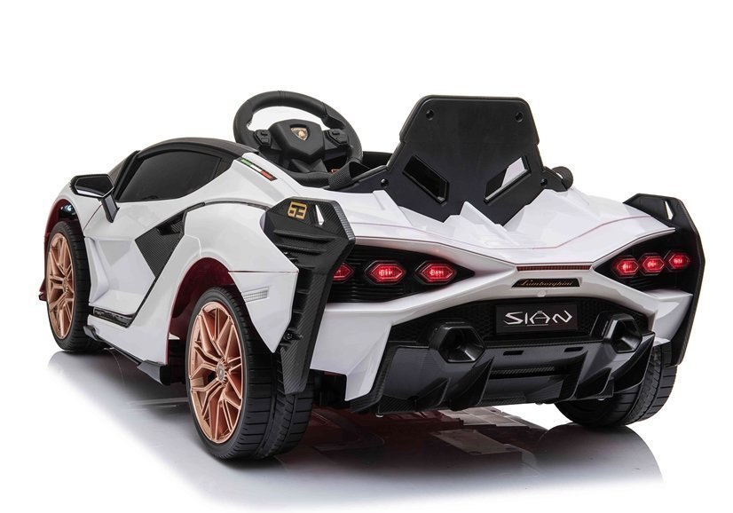 Auto na akumulator Lamborghini Sian Biały Auto na akumulator Lamborghini Sian Biały