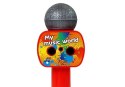 Mikrofon Dziecięcy Bezprzewodowy Karaoke Głośnik Bluetooth Czerwony