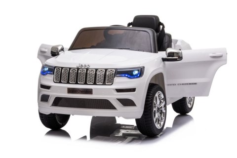 Auto na Akumulator Jeep Grand Cherokee Biały JJ2055 Auto na Akumulator Jeep Grand Cherokee Biały JJ2055