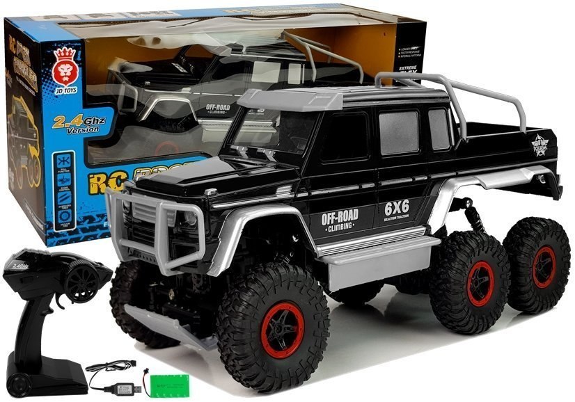 Auto Terenowe Off- Road 6-kołowe Zdalnie sterowane 2.4G Czarne Auto Terenowe Off- Road 6-kołowe Zdalnie sterowane 2.4G Czarne