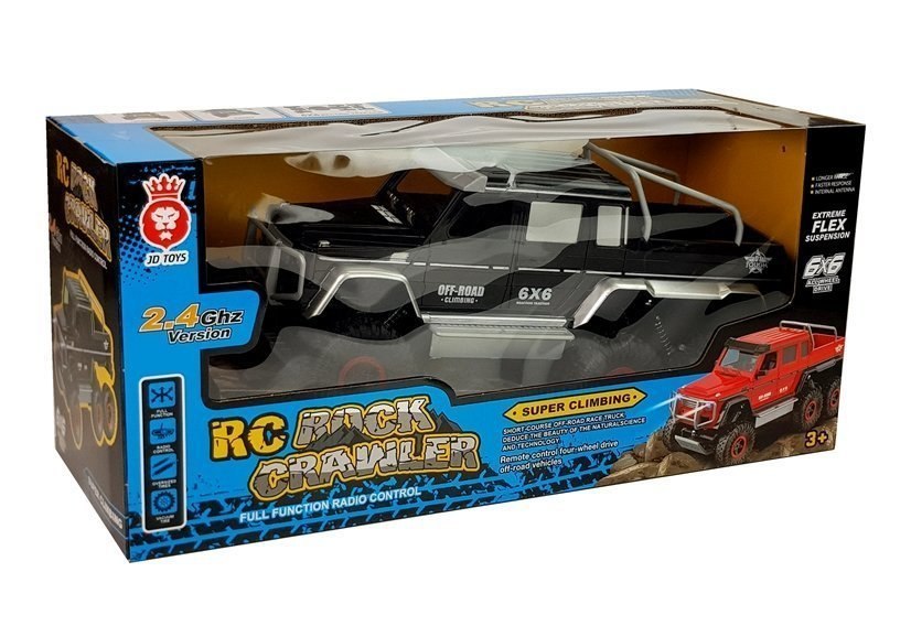 Auto Terenowe Off- Road 6-kołowe Zdalnie sterowane 2.4G Czarne Auto Terenowe Off- Road 6-kołowe Zdalnie sterowane 2.4G Czarne