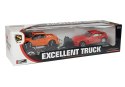 Zestaw Pojazdów Czerwony Monster Truck Czarne BMW Laweta 58 cm
