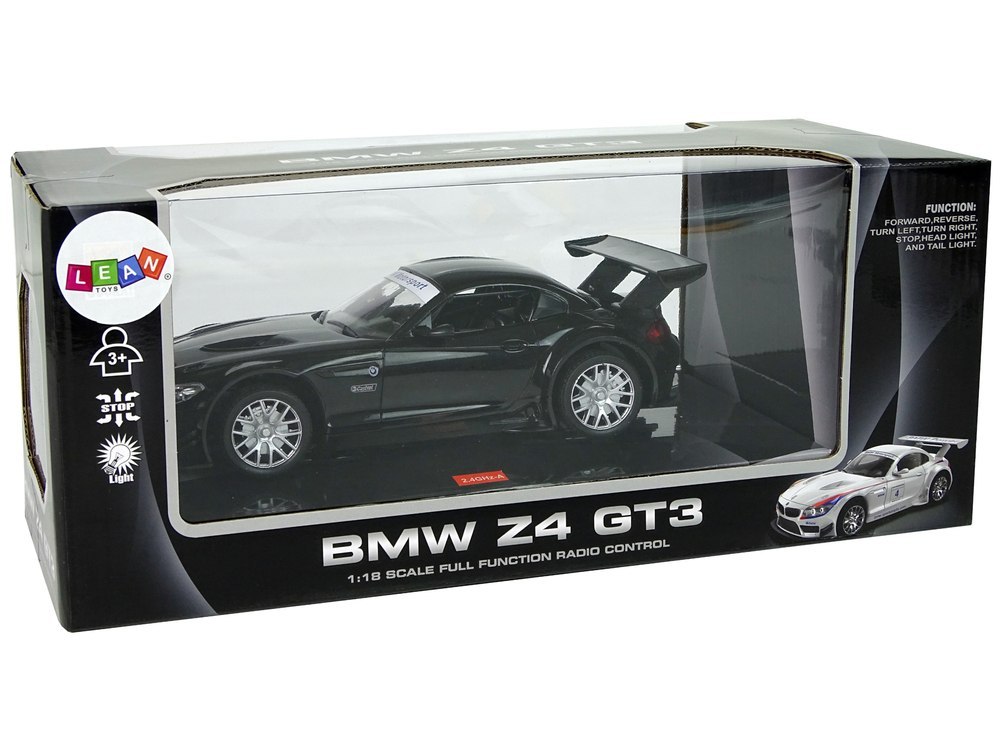 Auto Sportowe R/C 1:18 BMW Z4 GT3 Czarny 2.4 G Światła