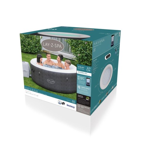 Dmuchane Spa Jacuzzi 4 Osobowe 180 x 66cm Bestway 60035 Dmuchane Spa Jacuzzi 4 Osobowe 180 x 66cm Bestway 60035