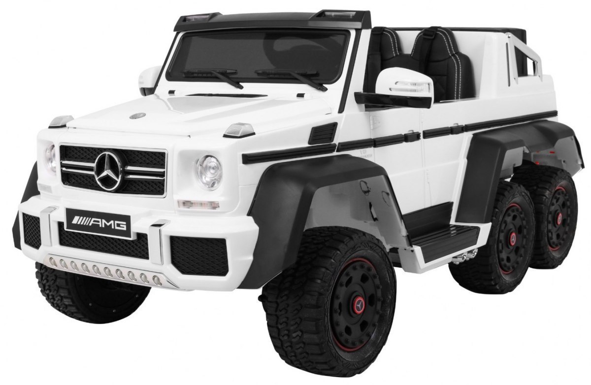 Pojazd Mercedes G63 6x6 Biały MP4 Pojazd Mercedes G63 6x6 Biały MP4
