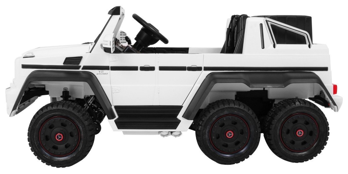 Pojazd Mercedes G63 6x6 Biały MP4 Pojazd Mercedes G63 6x6 Biały MP4