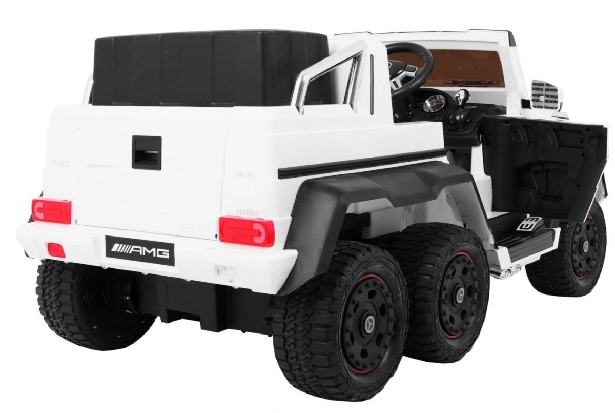 Pojazd Mercedes G63 6x6 Biały MP4 Pojazd Mercedes G63 6x6 Biały MP4