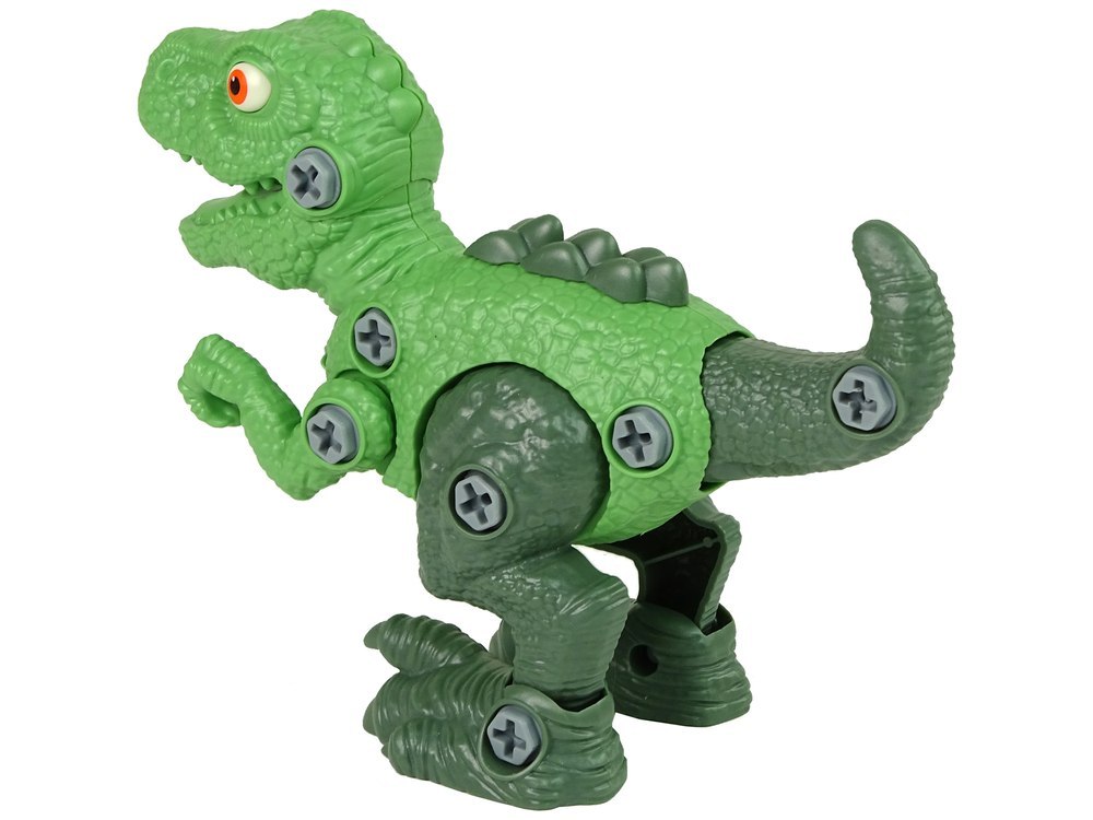 Zestaw Dinozaur Tyranozaur Rex z Jajkiem DIY Śrubokręt Zielony