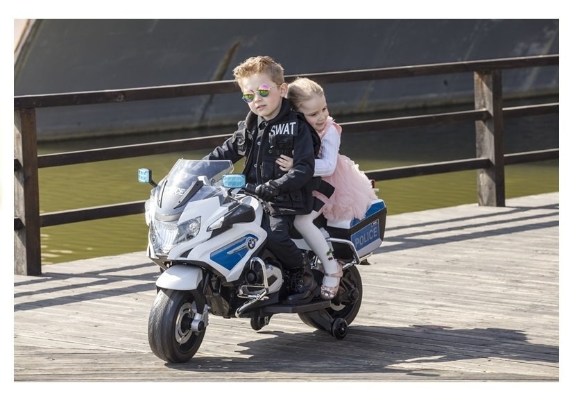 Motor na Akumulator BMW R1200 Policja biały Motor na Akumulator BMW R1200 Policja biały
