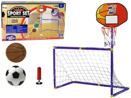 Zestaw Gier Sportowych 2w1 Zręcznościowe Piłka Nożna Koszykówka Piłki