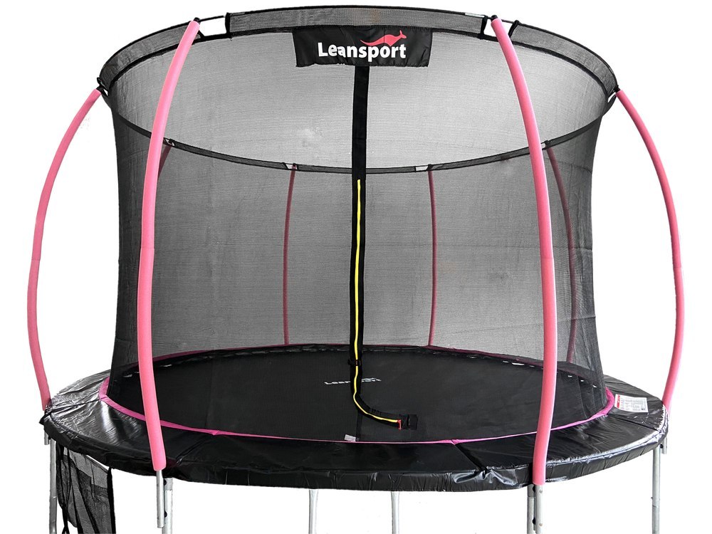 Trampolina LEAN Sport Max 16ft Czarno-Różowa