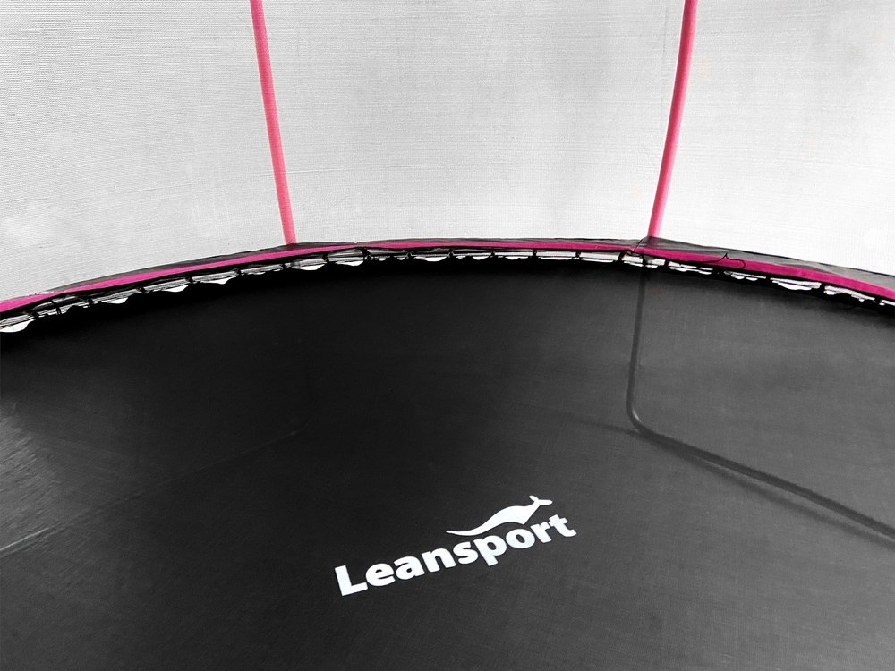Trampolina LEAN Sport Max 12ft Czarno-Różowa Trampolina LEAN Sport Max 12ft Czarno-Różowa